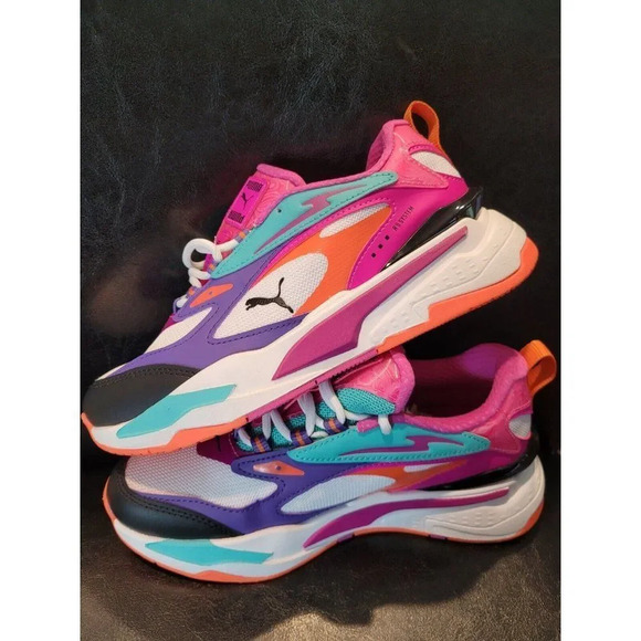 Women Puma Rs Fast Hypnotize Sneaker-  Size 6 - Vibrant Colors -  Brand New - Picture 14 of 16